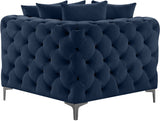 Tremblay Contemporary Corner Chair with Deep Button Tufting and Modular Design for Modern Spaces