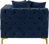 Tremblay Contemporary Corner Chair with Deep Button Tufting and Modular Design for Modern Spaces