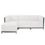 Axis 2pc Sectional Seascape Natural Titanium Frame