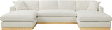 Johanna 3-Piece Sectional Sofa - Mid-Century Charm with Plush Comfort, Solid Wood Base & Cozy Design