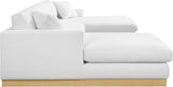 Johanna 3-Piece Sectional Sofa - Mid-Century Charm with Plush Comfort, Solid Wood Base & Cozy Design