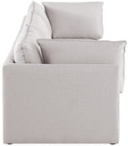 Mackenzie Modular Sofa: Versatile Seating with Soft Linen Texture for Stylish Contemporary Spaces