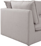 Mackenzie Modular Sofa: Versatile Seating with Soft Linen Texture for Stylish Contemporary Spaces
