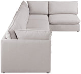 Mackenzie Modular Sectional: Create Your Unique Seating Arrangement with Soft Linen Textured Fabric