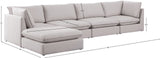 Mackenzie Modular Sectional: Create Your Unique Seating Arrangement with Soft Linen Textured Fabric
