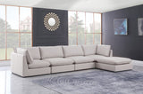 Mackenzie Modular Sectional: Create Your Unique Seating Arrangement with Soft Linen Textured Fabric