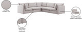Mackenzie Modular Sectional: Create Your Unique Seating Arrangement with Soft Linen Textured Fabric