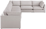 Mackenzie Modular Sectional: Create Your Unique Seating Arrangement with Soft Linen Textured Fabric