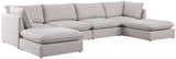 Mackenzie Modular Sectional: Create Your Unique Seating Arrangement with Soft Linen Textured Fabric