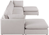 Mackenzie Modular Sectional: Create Your Unique Seating Arrangement with Soft Linen Textured Fabric