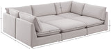 Mackenzie Modular Sectional: Create Your Unique Seating Arrangement with Soft Linen Textured Fabric