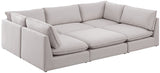 Mackenzie Modular Sectional: Create Your Unique Seating Arrangement with Soft Linen Textured Fabric
