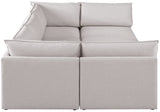 Mackenzie Modular Sectional: Create Your Unique Seating Arrangement with Soft Linen Textured Fabric
