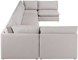 Mackenzie Modular Sectional: Create Your Unique Seating Arrangement with Soft Linen Textured Fabric