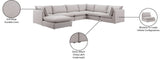 Mackenzie Modular Sectional: Create Your Unique Seating Arrangement with Soft Linen Textured Fabric