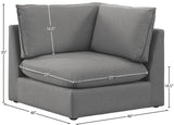 Mackenzie Corner Chair – Elegant Linen Textured Upholstery for Contemporary Living Spaces