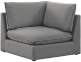 Mackenzie Corner Chair – Elegant Linen Textured Upholstery for Contemporary Living Spaces