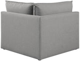 Mackenzie Corner Chair – Elegant Linen Textured Upholstery for Contemporary Living Spaces