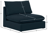 Mackenzie Contemporary Armless Chair with Elegant Linen Fabric, Modular Design for Versatile Spaces