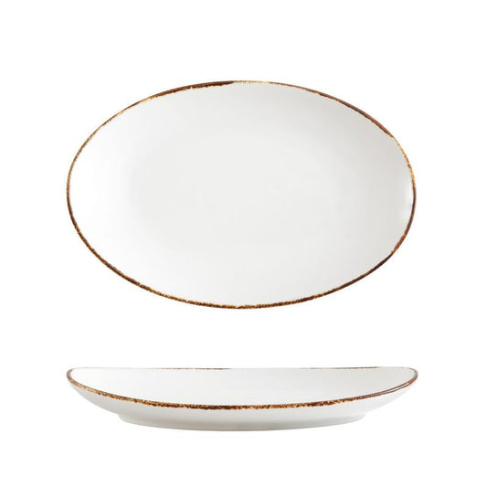 Salt Oval Coupe Platter 12.5x8.5"