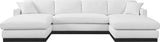 Johanna 3-Piece Sectional Sofa - Elegant Mid-Century Design with Cozy Cushions and Durable Frame
