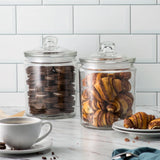 Kook 1/2 Gallon Glass Kitchen Jars, Set of 2