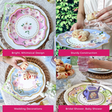Tea Time Party 9 Inch Premium Paper Plates Set 16