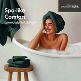 Antibacterial Spa-Like 8-Piece Bathroom Towel Set, Green