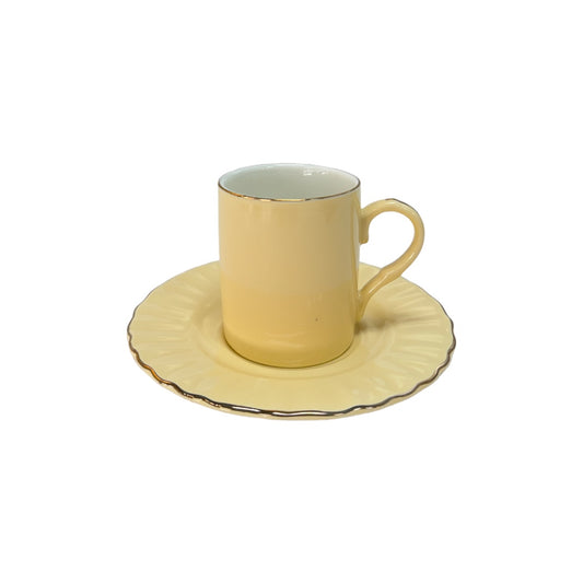 Multicolor Espresso Cup & Saucer Set of 6
