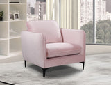 Poppy Black Velvet Chair - Luxurious Contemporary Design with Plush Support & Stylish Matte Legs