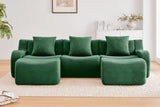 ROMA 115.3" 3-Seater Sofa with 2 Ottomans