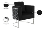 Casa Velvet Contemporary Chair – Modern Design with Soft Upholstery and Stylish Honeycomb Frame