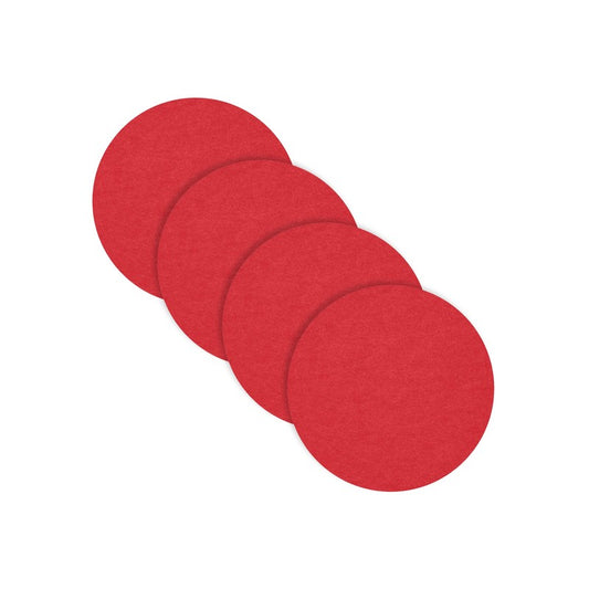 Loft Felt Cherry Placemat -Round 13"- Set of 4