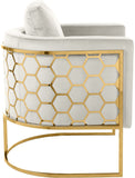 Casa Velvet Contemporary Chair – Modern Design with Soft Upholstery and Stylish Honeycomb Frame