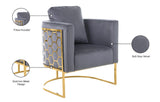 Casa Velvet Contemporary Chair – Modern Design with Soft Upholstery and Stylish Honeycomb Frame