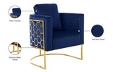 Casa Velvet Contemporary Chair – Modern Design with Soft Upholstery and Stylish Honeycomb Frame