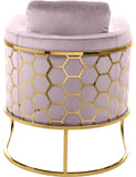 Casa Velvet Contemporary Chair – Modern Design with Soft Upholstery and Stylish Honeycomb Frame