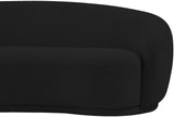 Hyde Contemporary Loveseat with Chic Rounded Back, Plush Comfort, and Stylish Modern Design