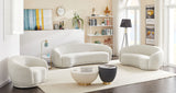 Hyde Contemporary Chair - Plush Rounded Back in Soft Boucle Upholstery for Stylish Living Spaces