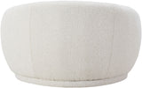 Hyde Contemporary Chair - Plush Rounded Back in Soft Boucle Upholstery for Stylish Living Spaces