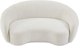 Hyde Contemporary Loveseat with Chic Rounded Back, Plush Comfort, and Stylish Modern Design