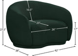 Hyde Contemporary Chair - Plush Rounded Back in Soft Boucle Upholstery for Stylish Living Spaces