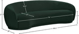 Hyde Contemporary Sofa - Plush Comfort with Rounded Back Design for a Stylish Living Space Upgrade