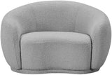 Hyde Contemporary Chair - Plush Rounded Back in Soft Boucle Upholstery for Stylish Living Spaces