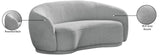 Hyde Contemporary Loveseat with Chic Rounded Back, Plush Comfort, and Stylish Modern Design