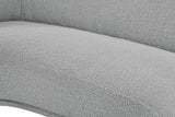 Hyde Contemporary Loveseat with Chic Rounded Back, Plush Comfort, and Stylish Modern Design