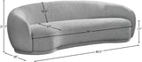 Hyde Contemporary Sofa - Plush Comfort with Rounded Back Design for a Stylish Living Space Upgrade