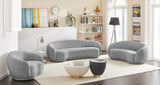 Hyde Contemporary Sofa - Plush Comfort with Rounded Back Design for a Stylish Living Space Upgrade