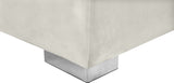 Presley Contemporary 3pc. Sectional with Deep Tufting & Gold Chrome Legs for Luxurious Comfort