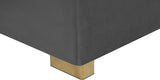 Presley Contemporary 3pc. Sectional with Deep Tufting & Gold Chrome Legs for Luxurious Comfort